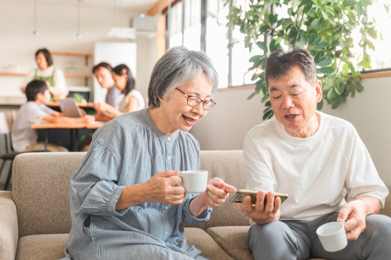 幸せそうな家族