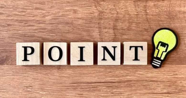 「POINT」の文字と電球