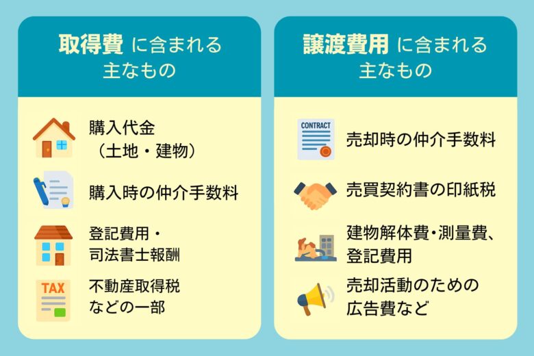 取得費と譲渡費用