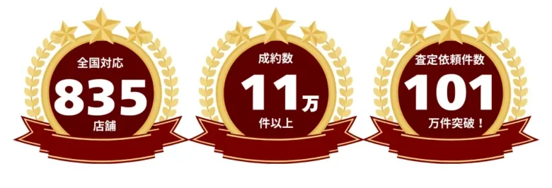 すまいValueの実績。成約件数11万件、店舗数835店舗、査定数101万件