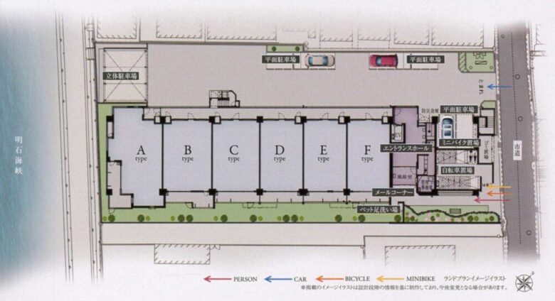 アルファステイツ舞子2式配置図
